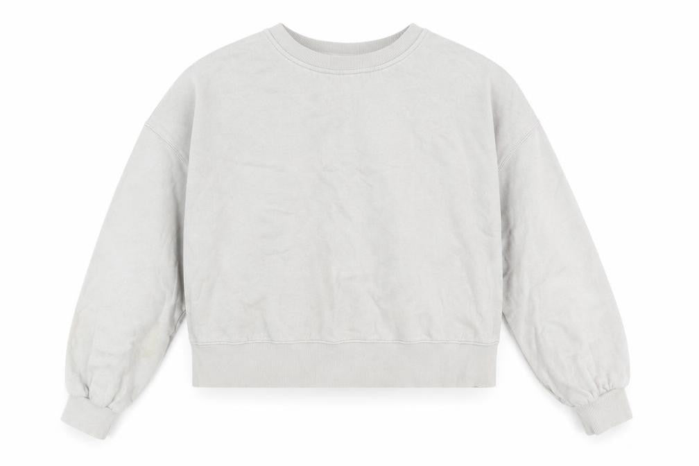 Hush Unisex Grey Organic Cotton Pullover Sweatshirt M