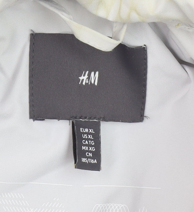 H&M Women's White XL Long Coat