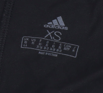 Close-up detail of Adidas Women's Black XS Track Leggings
