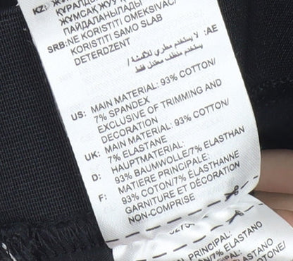 Brand and care label for Adidas Women's Black XS Track Leggings