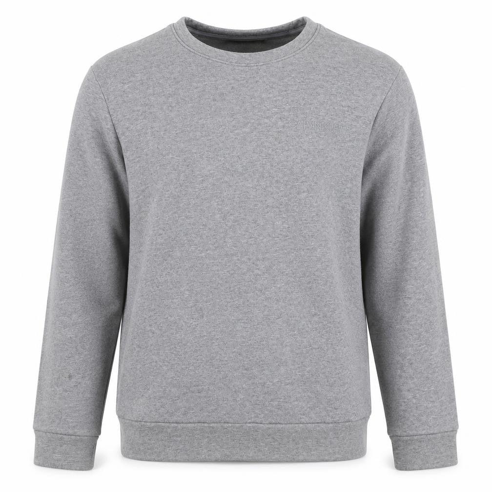 Calvin Klein Men's Grey Pullover Sweatshirt L