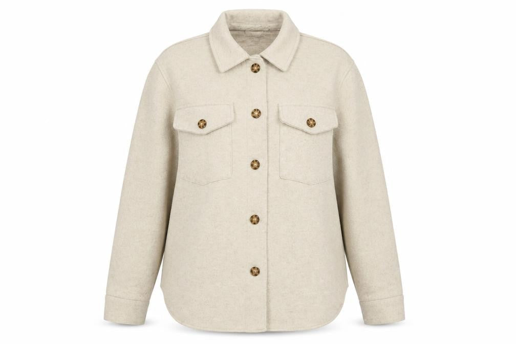 New Look Women's Beige Long Sleeve Jacket, Size 12