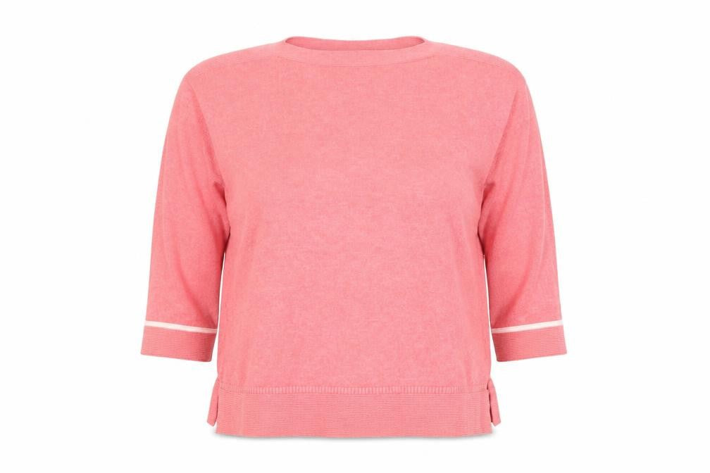 James Women's Pink 3/4 Sleeve Cardigan Size 14