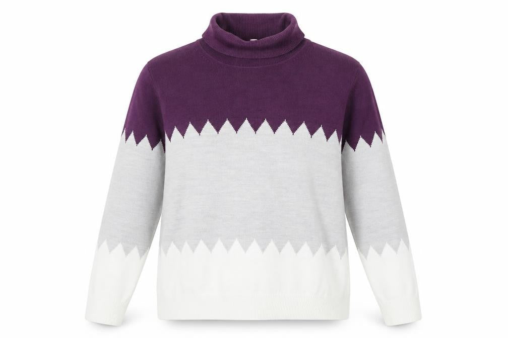 Marks & Spencer Women's Purple Roll Neck Jumper, Size 16
