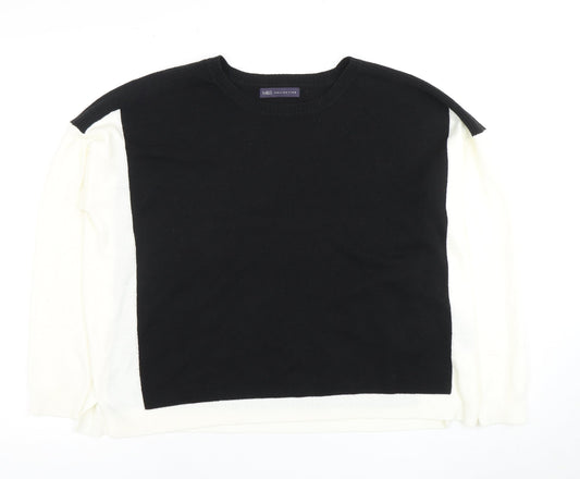 Marks and Spencer Women's Black and White Pullover Jumper Size 18
