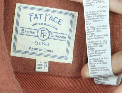 FatFace Women's Brown Wool Jacket, Size 10, Casual Autumn/Winter