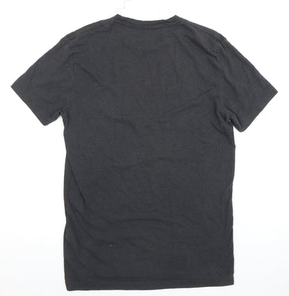 AllSaints Men's Black Crew Neck T-Shirt, Size S