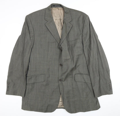 Additional front view of Jeff Banks Men's Grey Blazer 42 Regular