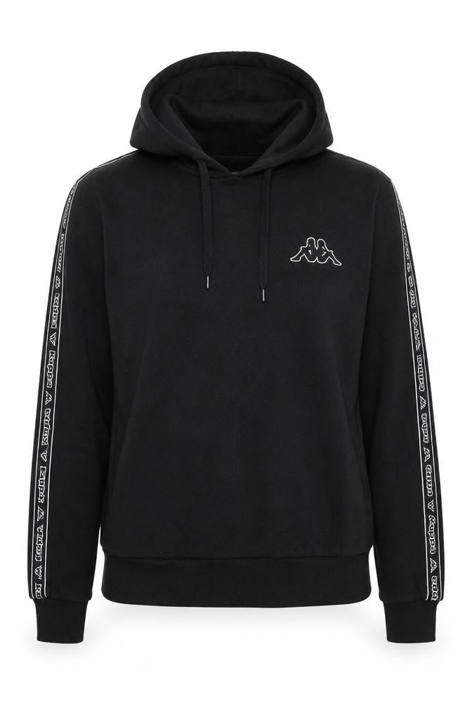 Kappa Women's Black Hoodie Size 12 Pullover