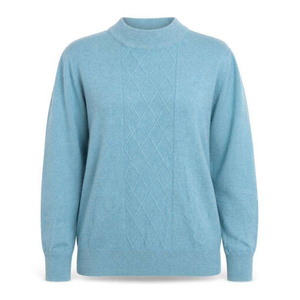 Honor Millburn Women's Blue Mock Neck Jumper, Size M