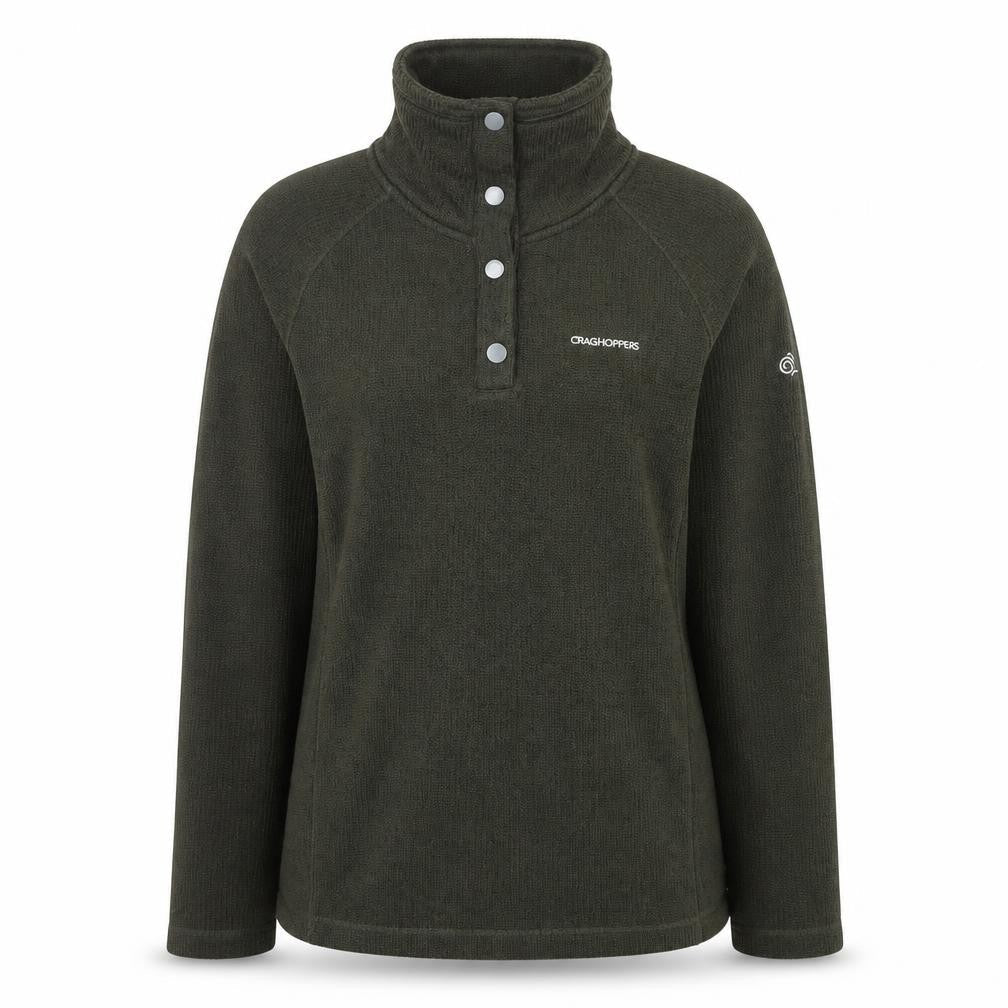 Craghoppers Women's Green Henley Sweatshirt Size 10