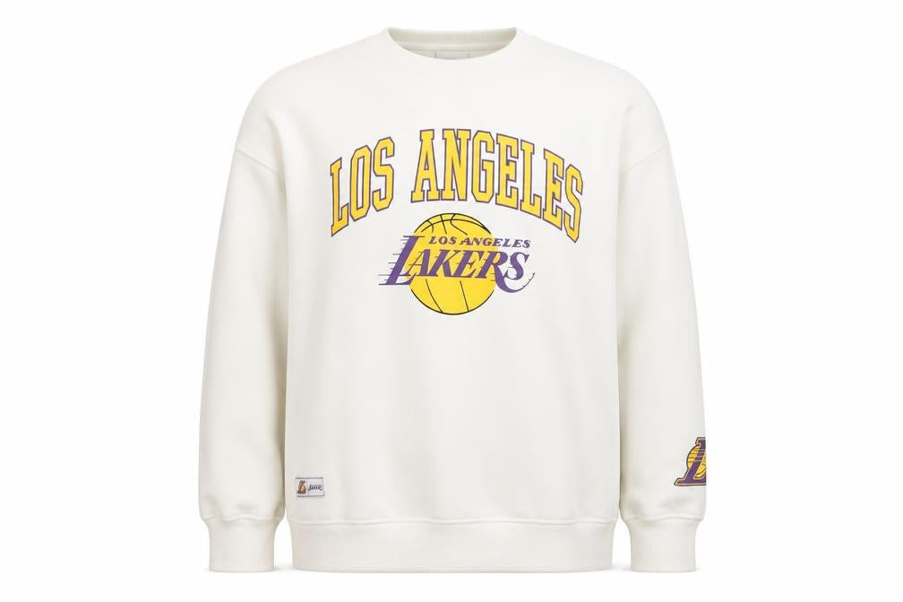 NBA Unisex Adults White Pullover Sweatshirt L