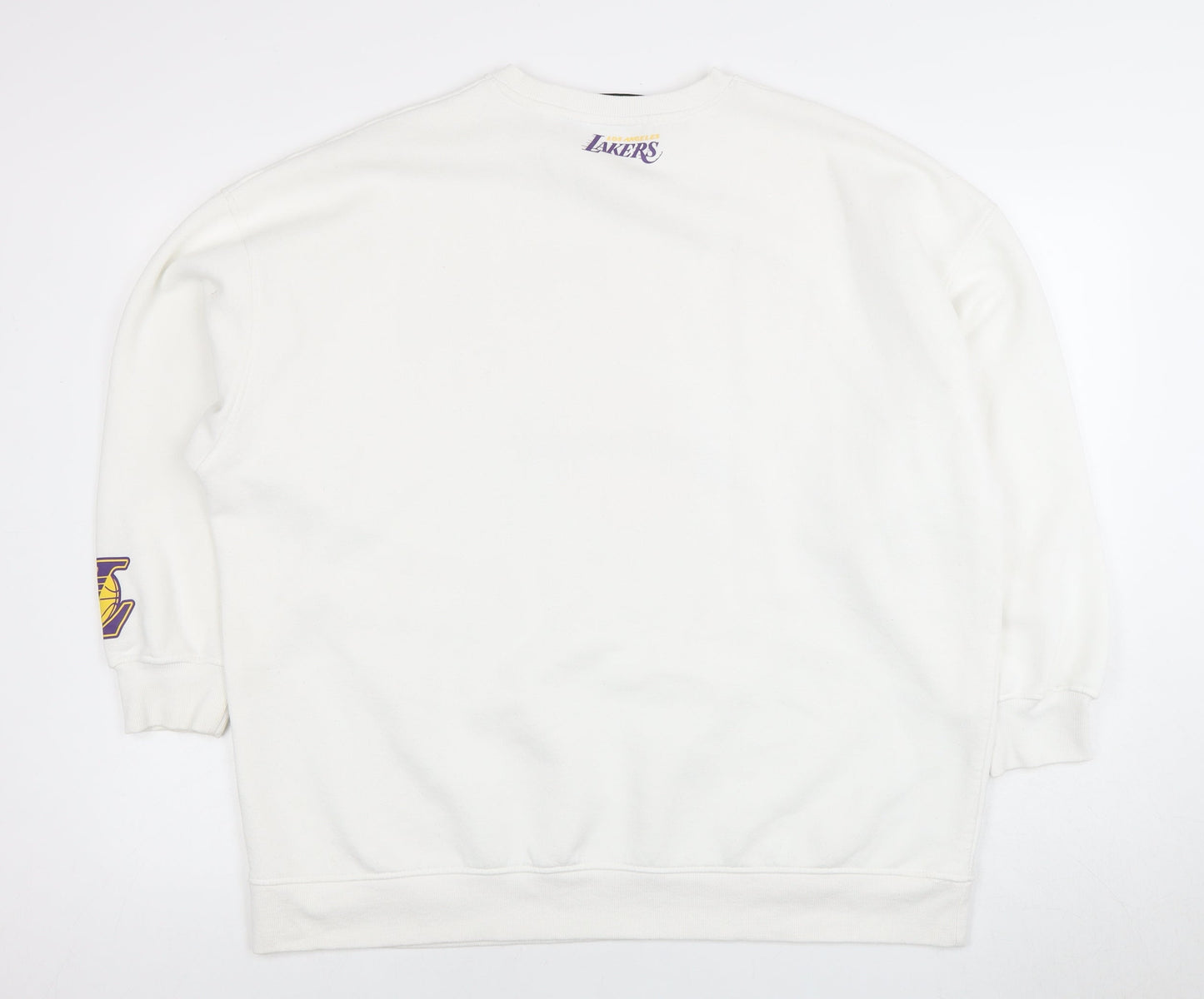 NBA Unisex Adults White Pullover Sweatshirt L