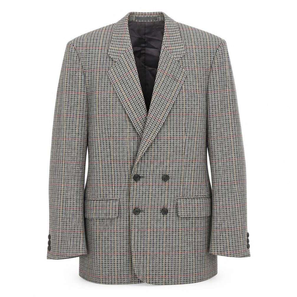 Austin Reed Men’s Grey Wool Checked Blazer 40R