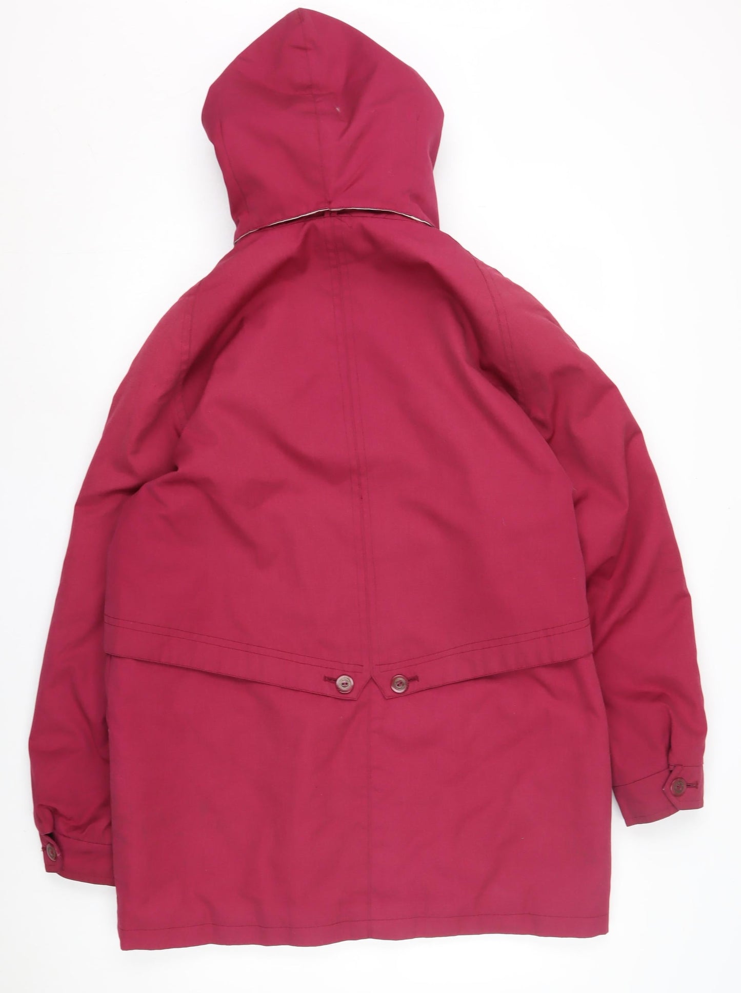 David Barry Women's Red Rain Coat Size 14