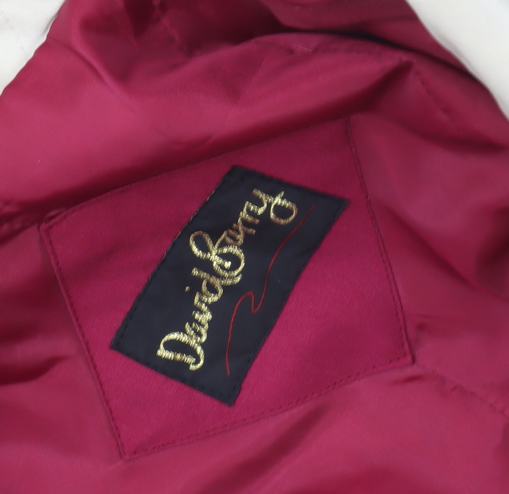 David Barry Women's Red Rain Coat Size 14