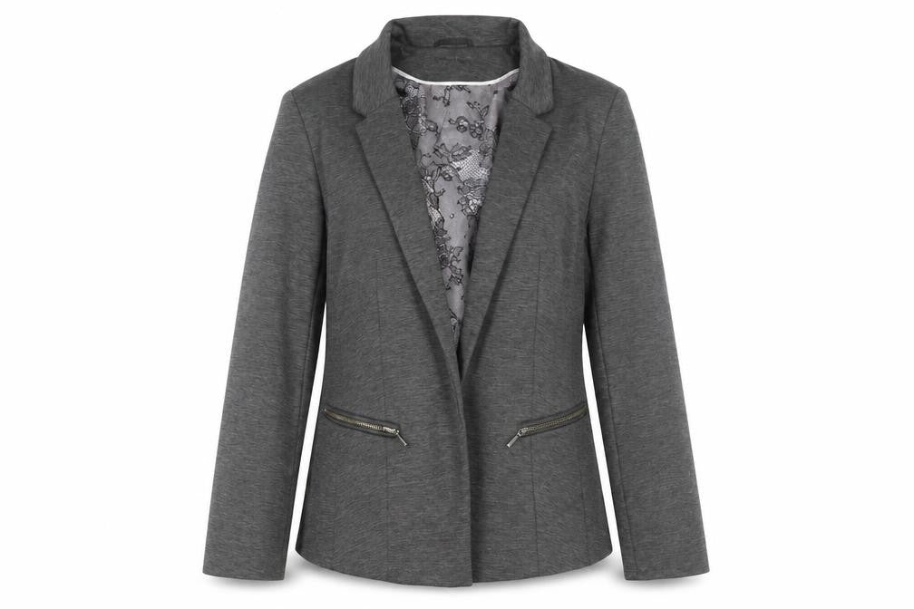 Wallis Women's Grey Blazer, Size 12, Classic Casual Look