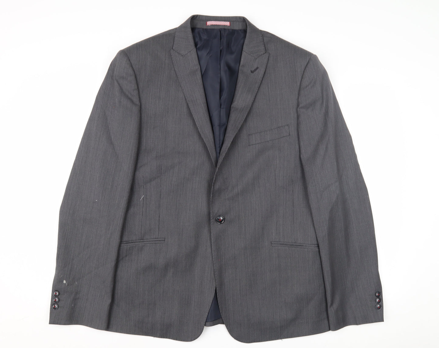 Marks and Spencer Men's Grey Slim Fit Suit Jacket 44