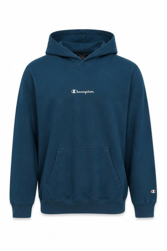 Champion Men's Blue Pullover Hoodie XL
