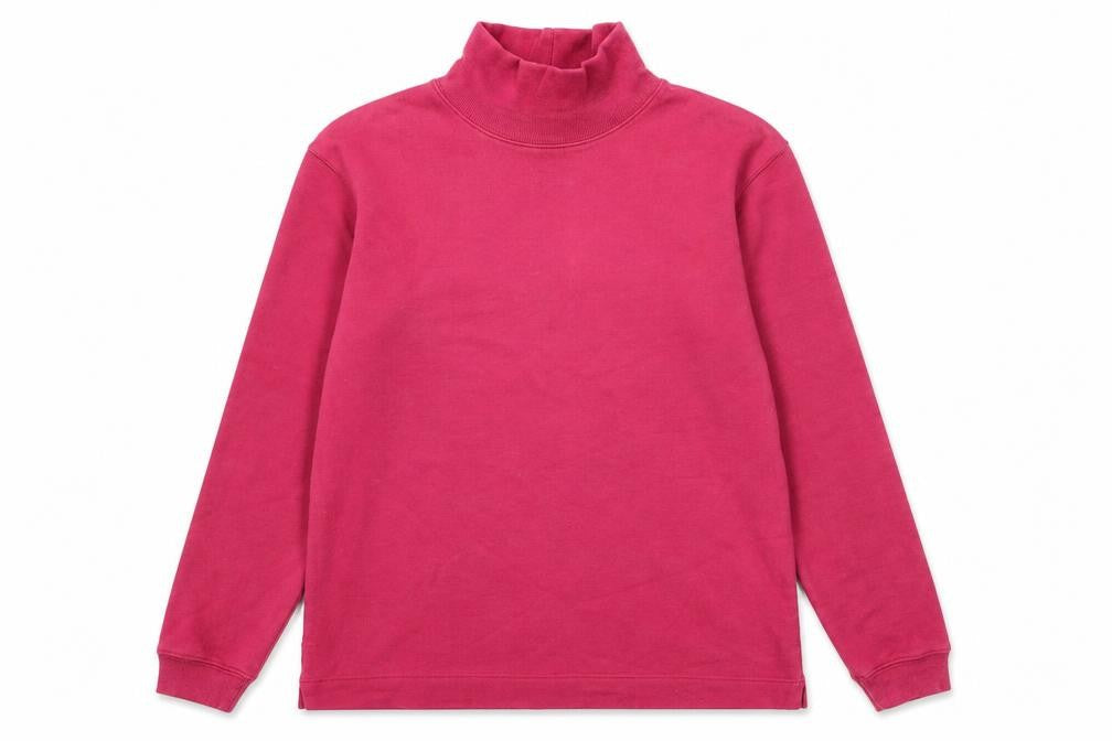 Lands' End Women's Red Mock Neck Sweatshirt M