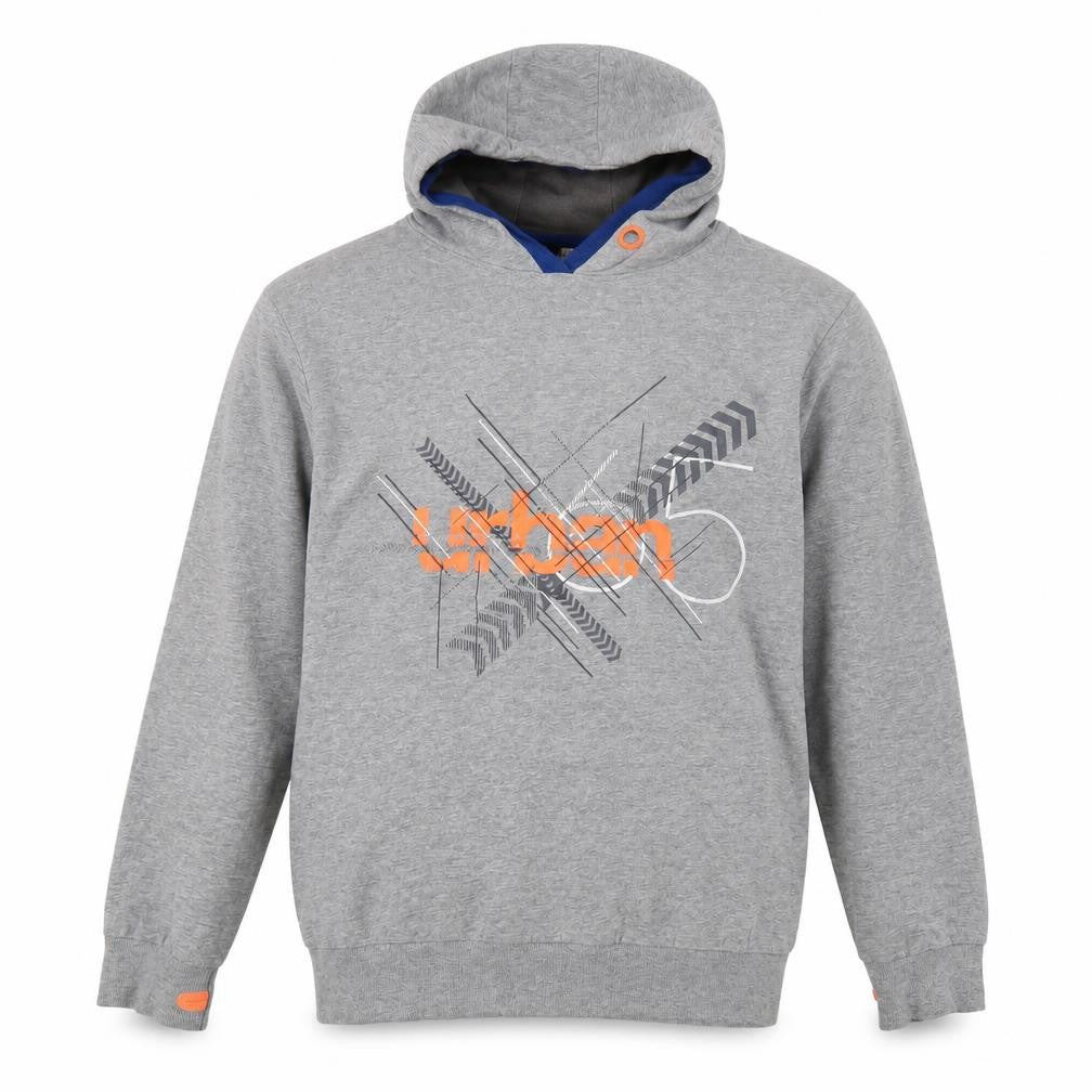 URB65 Boys Grey Pullover Hoodie 14-15 Years Urban Style