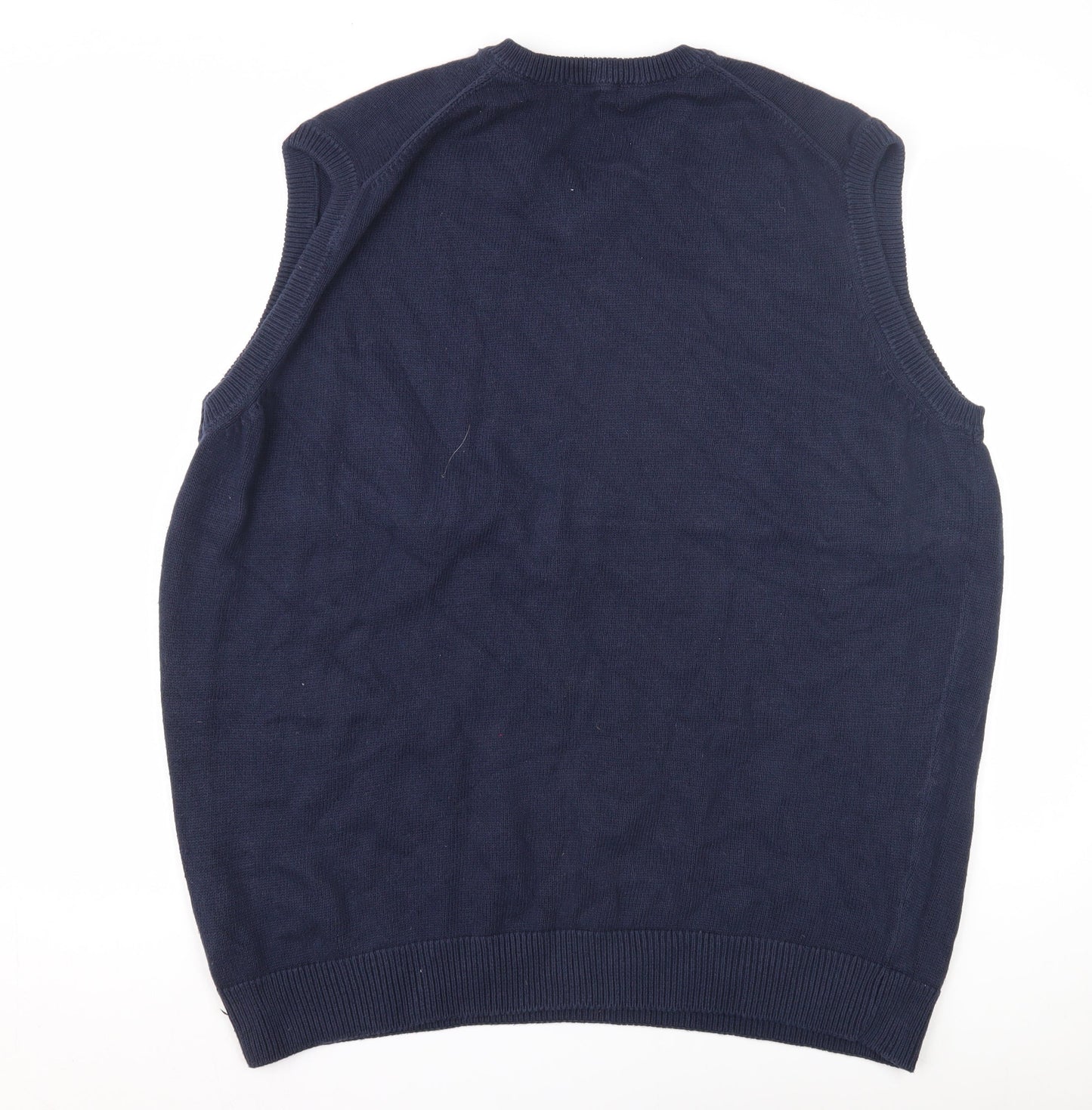James Pringle Men's Blue 2XL Cotton Vest Casual Jumper