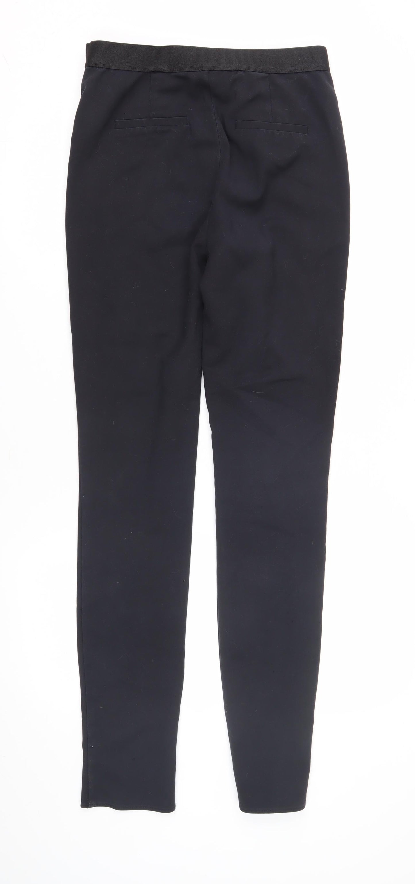 Next Women's Black Skinny Trousers 8XL with Zip Accents