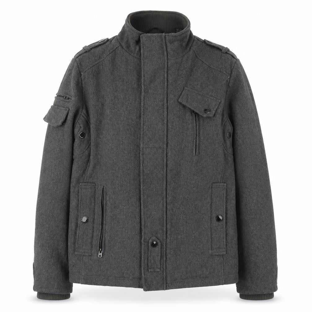 Projek Raw Men's Grey Military Jacket Size L