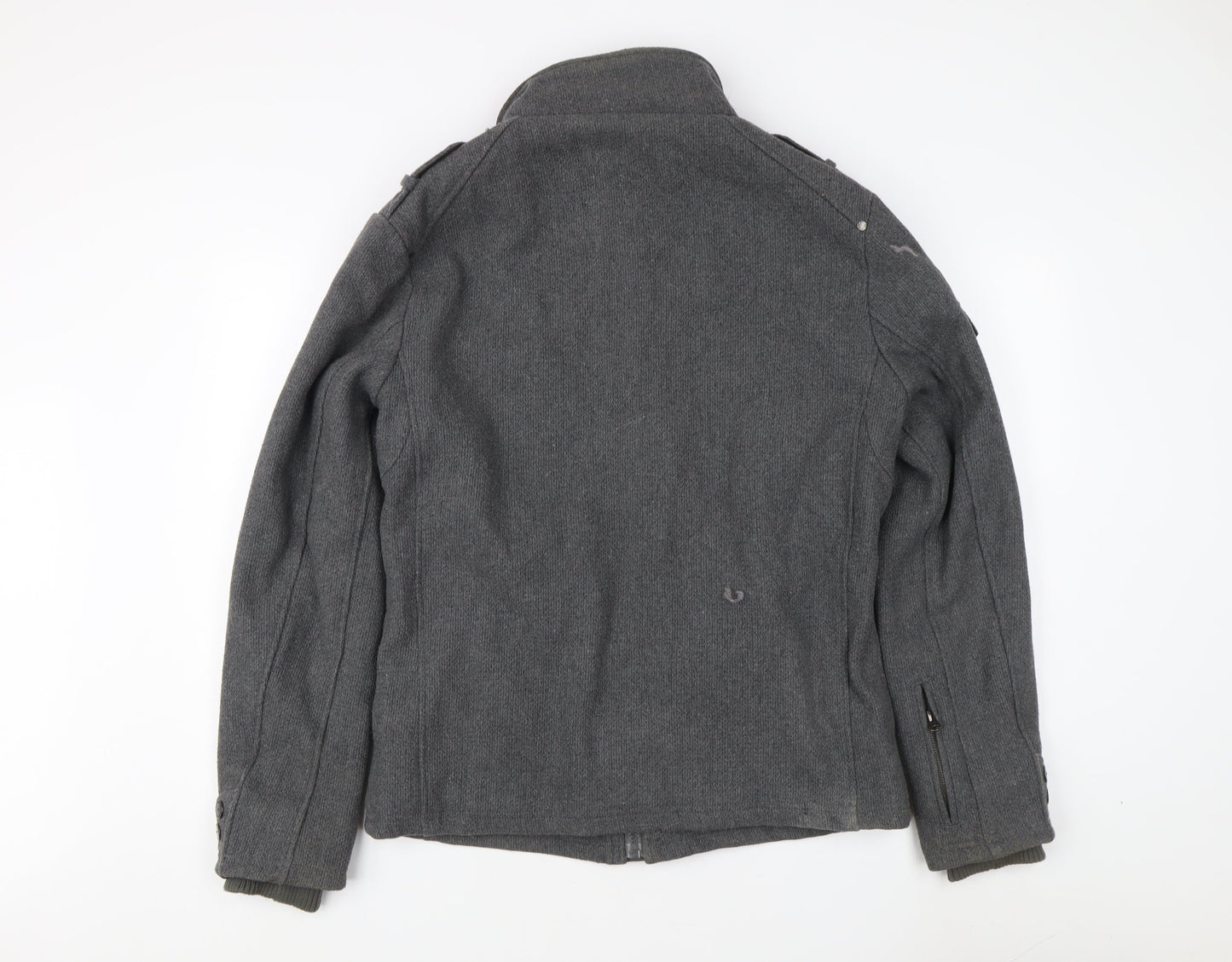 Projek Raw Men's Grey Military Jacket Size L