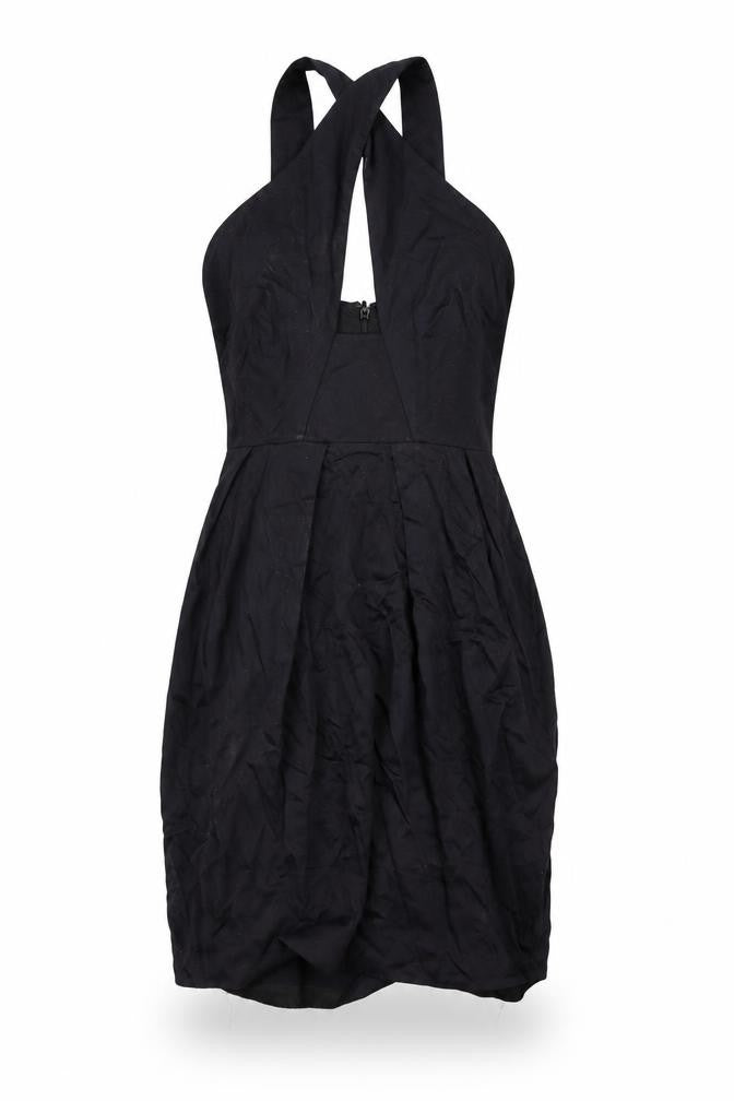 French Connection Women's Black Halter Dress Size 8