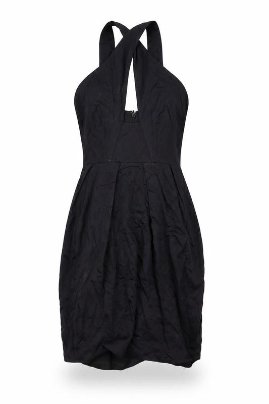 French Connection Women's Black Halter Dress Size 8