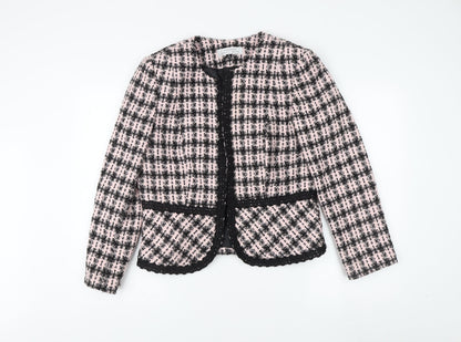 Tahari Women's Multicoloured Check Blazer Size 12