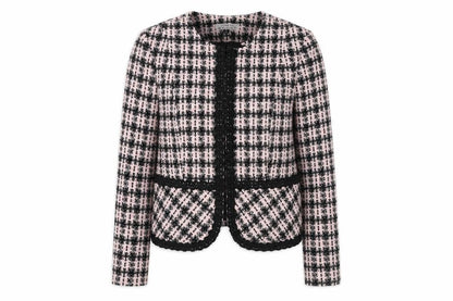 Tahari Women's Multicoloured Check Blazer Size 12