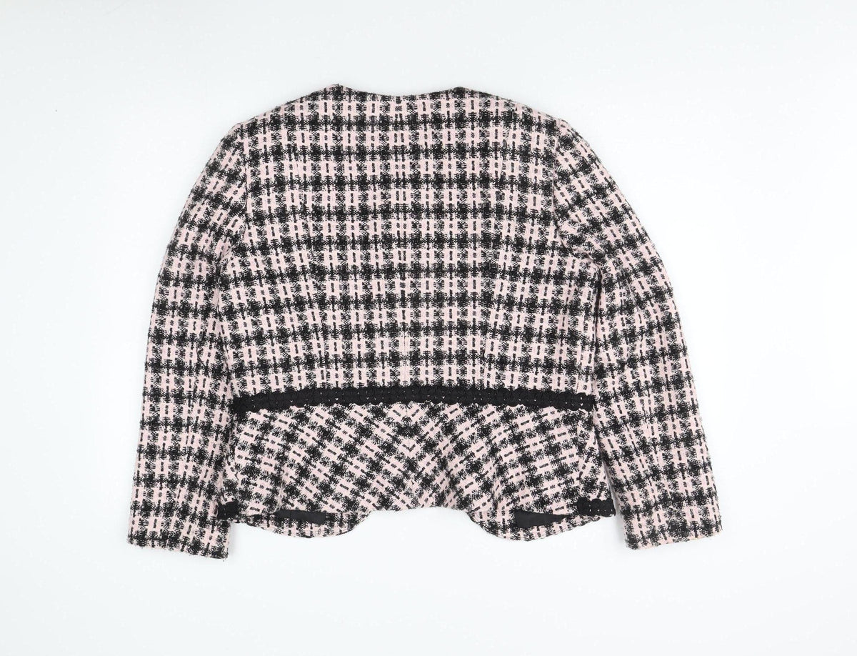 Tahari Women's Multicoloured Check Blazer Size 12