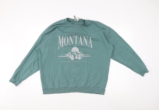 ASOS Women's Green Pullover Sweatshirt Size 10