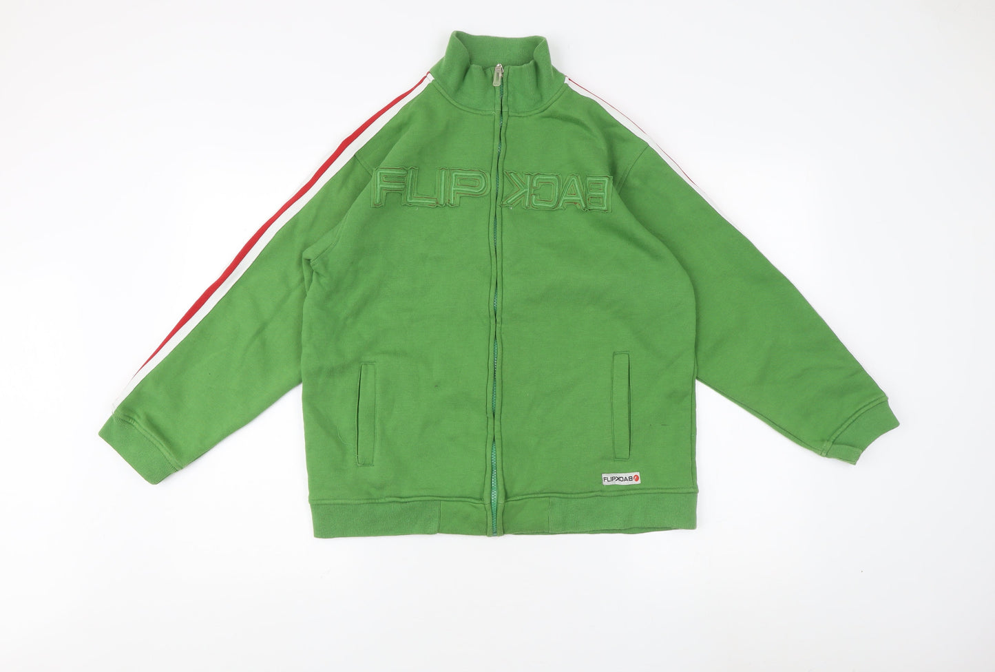 Freak Fish Boys Green Track Jacket Age 13-14 Full Zip