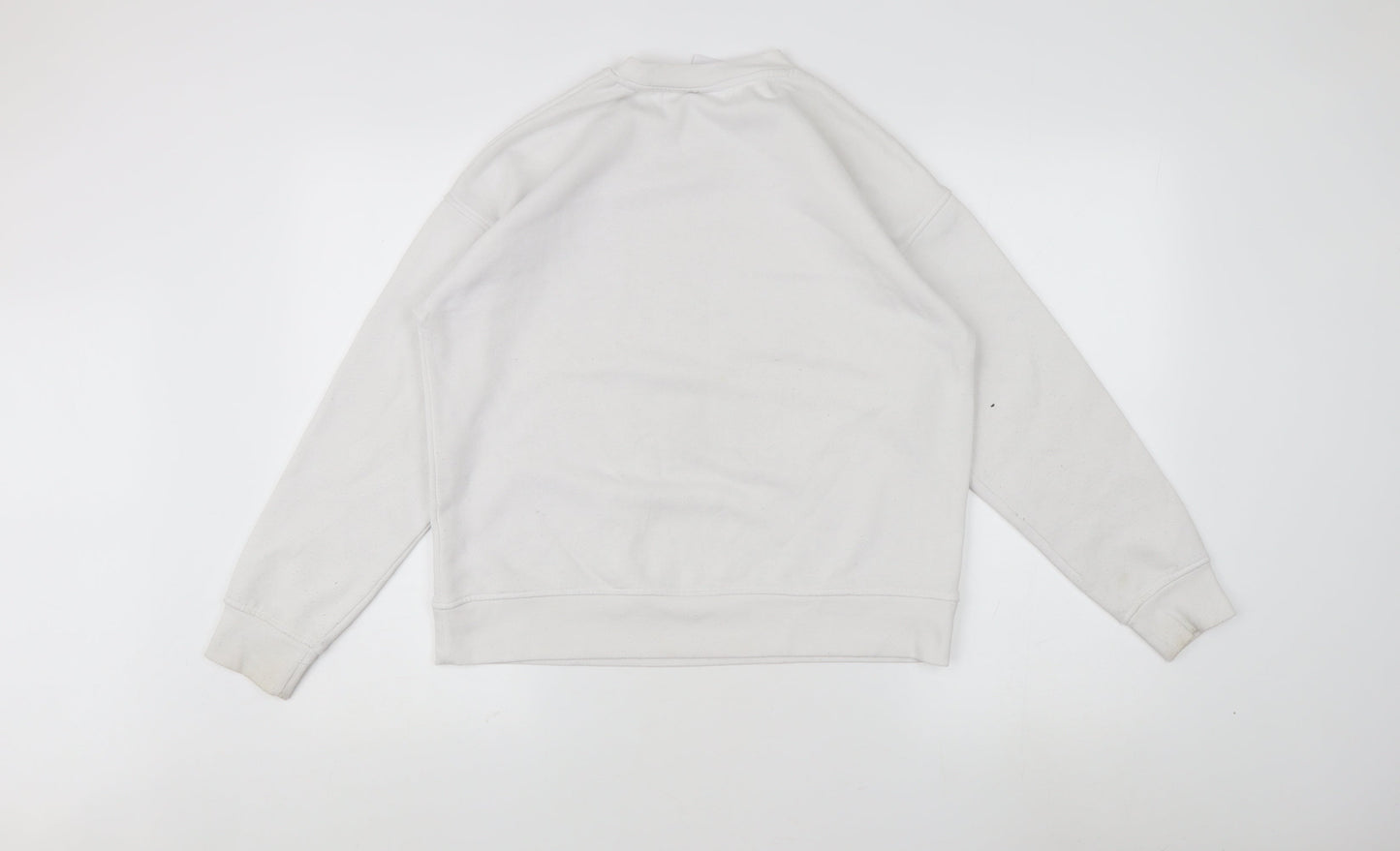 Disney Women's XS White Pullover Sweatshirt with Mickey Mouse Graphic