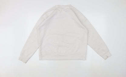 Preloved Disney Women's XS White Pullover Sweatshirt with Mickey Mouse Graphic - Back