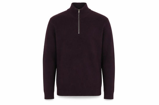 Marks & Spencer Men's Purple High Neck Jumper M