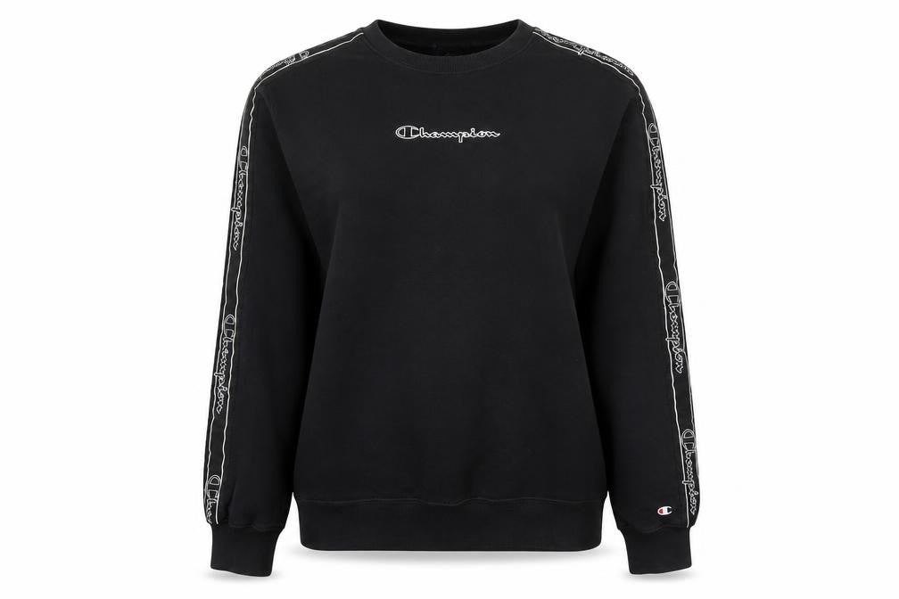 Champion Black Unisex Logo Sweatshirt L - Casual & Comfy