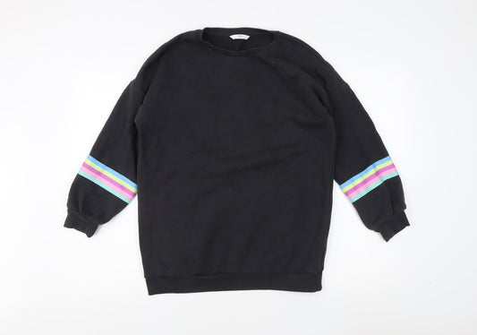 Marks and Spencer Girls Black Sweatshirt 12-13 Yrs
