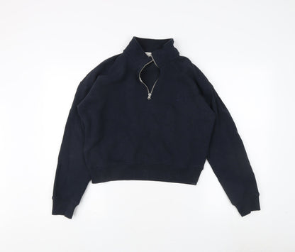 Superdry Mens Black 1/4 Zip Sweatshirt, S,