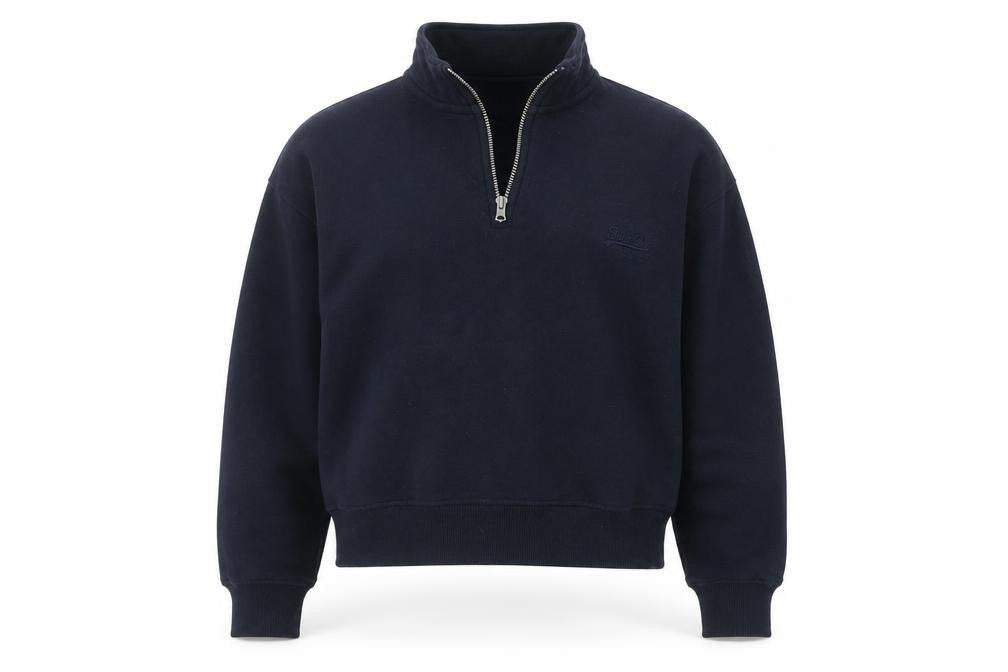 Superdry Black 1/4 Zip Sweatshirt, S, Unisex