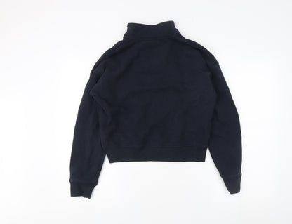 Superdry Mens Black 1/4 Zip Sweatshirt, S,