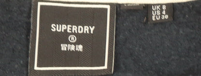 Superdry Mens Black 1/4 Zip Sweatshirt, S,