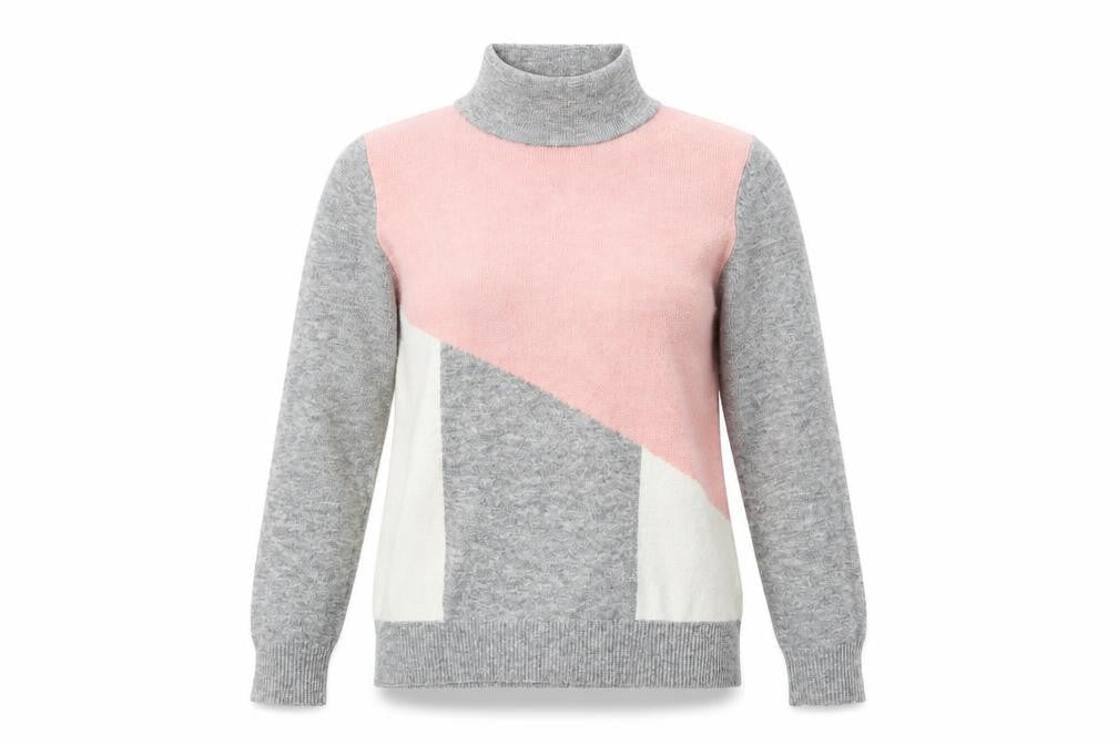 Wallis Women's Grey Mock Neck Pullover Jumper S