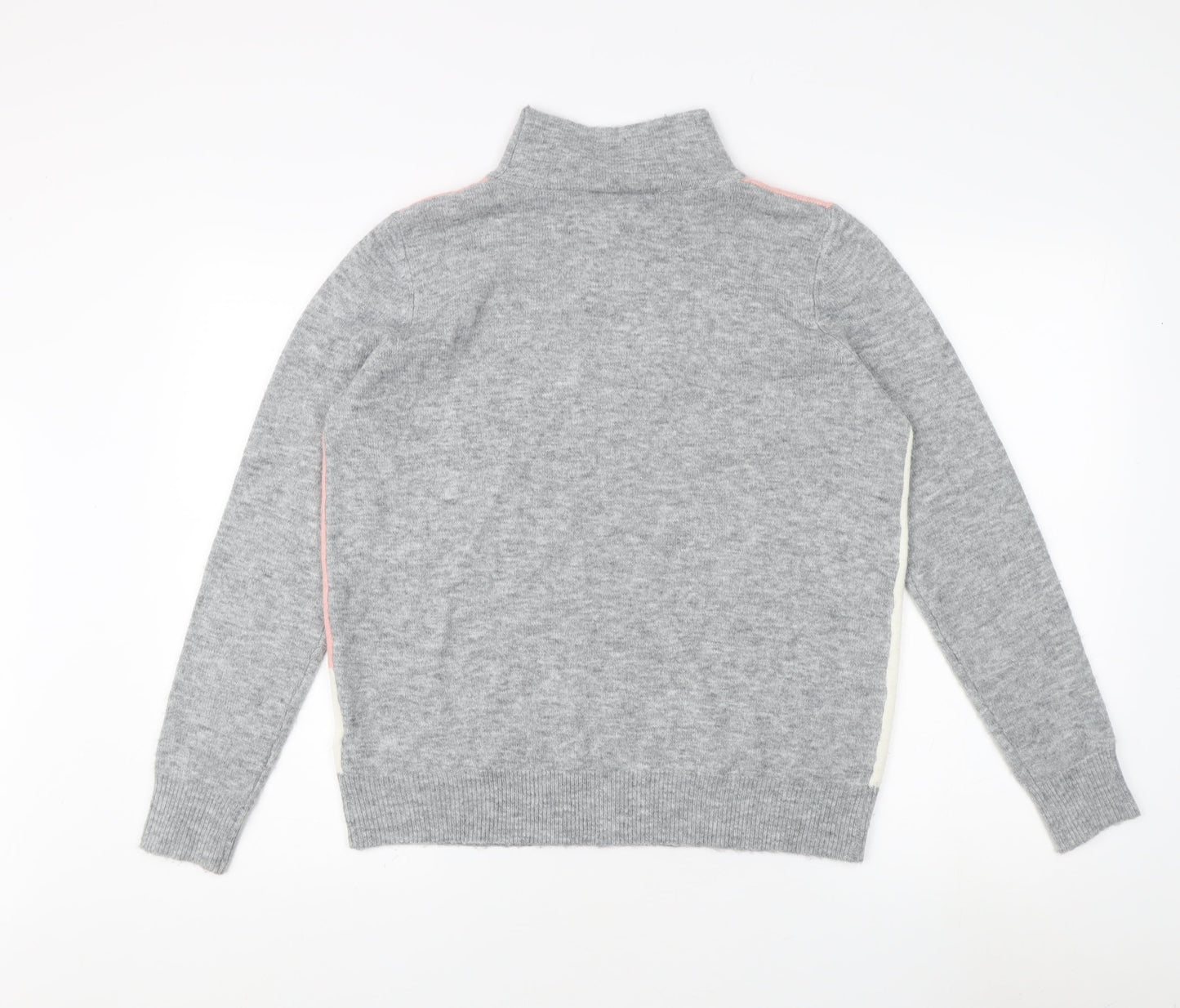 Wallis Women's Grey Mock Neck Pullover Jumper S