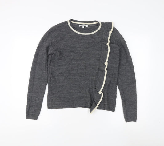 Second Female Grey Wool Pullover Jumper L Women's