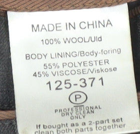 Next Men's Grey Wool Blazer 38R Single-Breasted