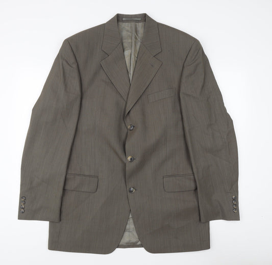 Marks & Spencer Men's Grey Blazer 44 Regular Fit